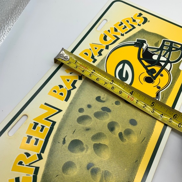 Vintage 1996 NFL Tag Express Green Bay Packers Plastic Decorative License Plate - Picture 10 of 10